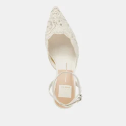 KENEDY HEELS WHITE CROCHET^Dolce Vita Best