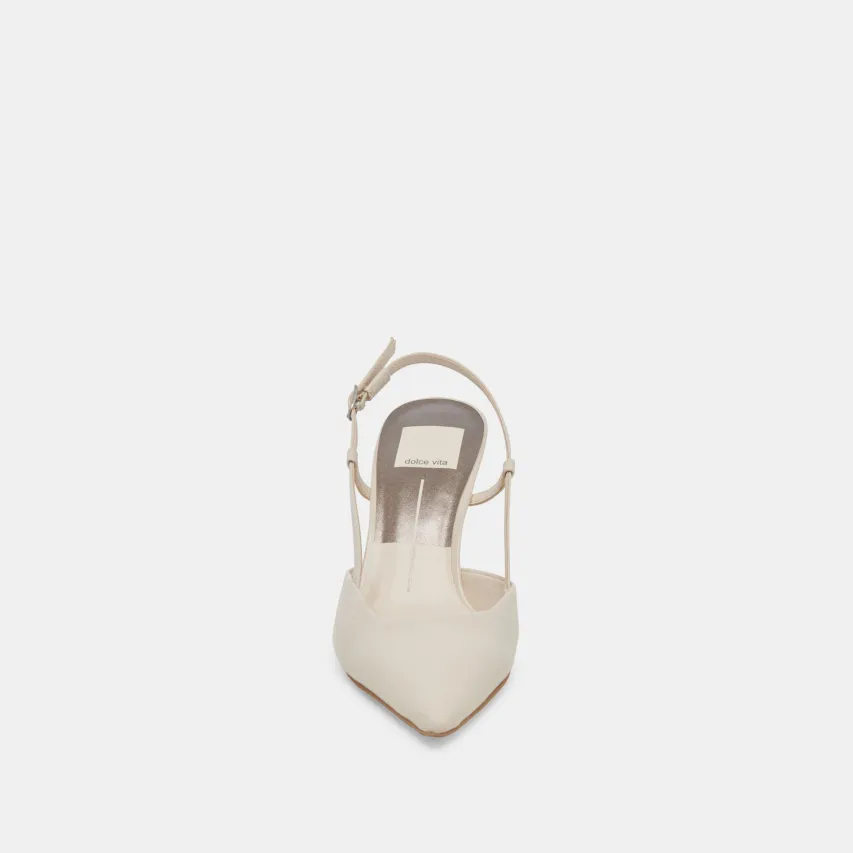 KIM HEELS IVORY CRINKLE PATENT^Dolce Vita Best