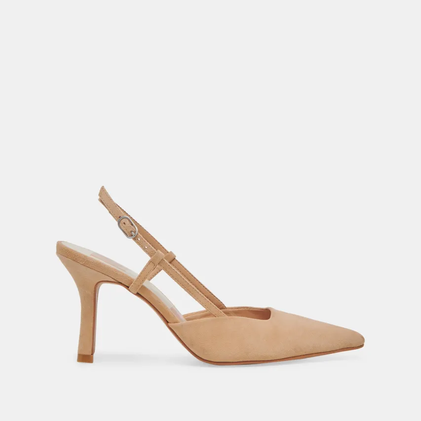 KIM HEELS TAN SUEDE^Dolce Vita New