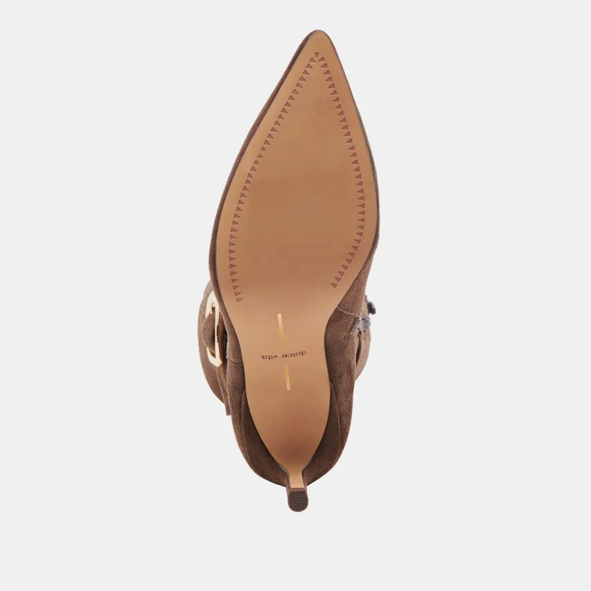 KINZY BOOTS DK BROWN SUEDE^Dolce Vita Sale