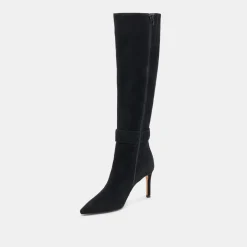 KINZY BOOTS ONYX SUEDE^Dolce Vita Fashion