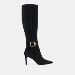 KINZY WIDE CALF BOOTS ONYX SUEDE^Dolce Vita Hot