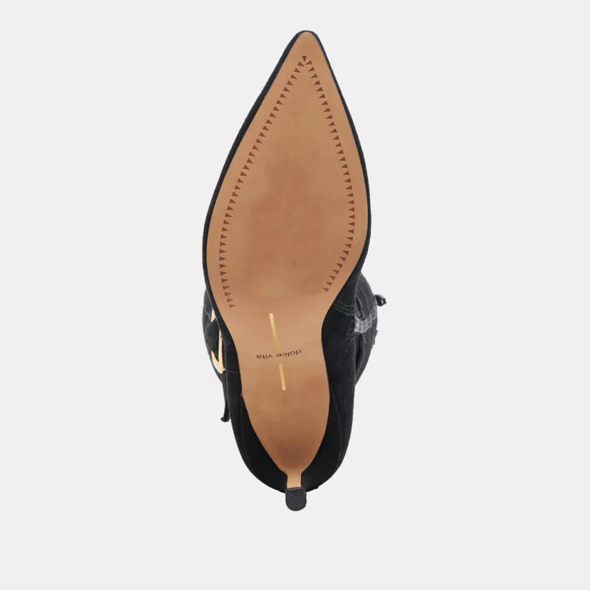 KINZY WIDE CALF BOOTS ONYX SUEDE^Dolce Vita Hot