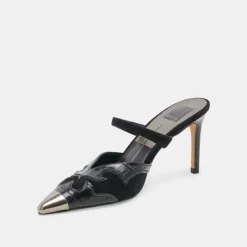 KLOVER HEELS BLACK MULTI SUEDE^Dolce Vita Online