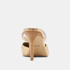 KLOVER HEELS GOLD DISTRESSED LEATHER^Dolce Vita Discount