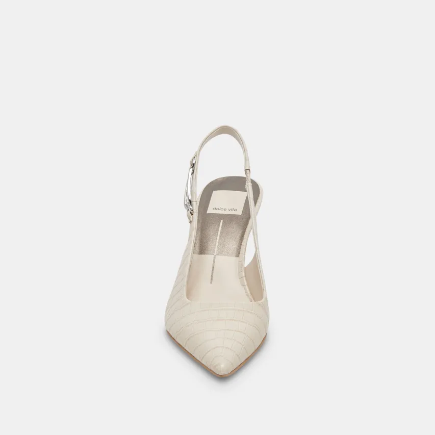 KRISTA HEELS SAND EMBOSSED LEATHER^Dolce Vita Clearance