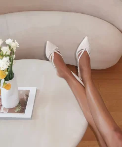 KYLENE PEARL HEELS VANILLA LEATHER^Dolce Vita Sale