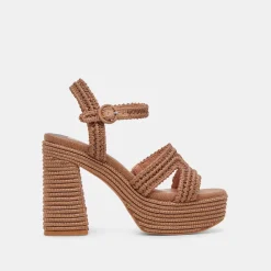 LACYE HEELS BROWN WOVEN^Dolce Vita New