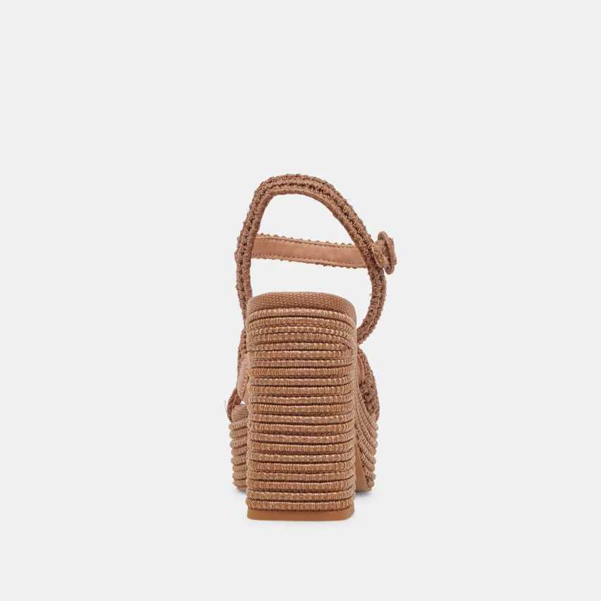 LACYE HEELS BROWN WOVEN^Dolce Vita New