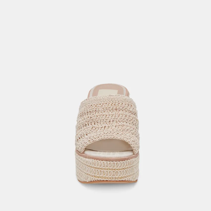 LADIN HEELS IVORY WOVEN^Dolce Vita Online