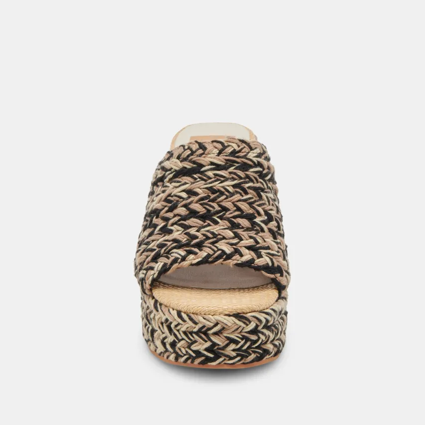 LADY HEELS BLACK MULTI WOVEN^Dolce Vita Fashion