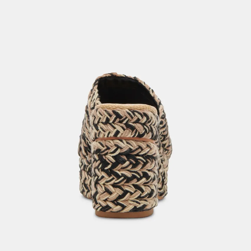 LADY HEELS BLACK MULTI WOVEN^Dolce Vita Fashion
