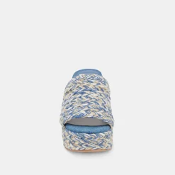 LADY HEELS BLUE MULTI WOVEN^Dolce Vita Clearance