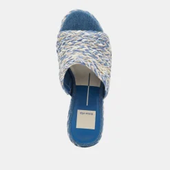 LADY HEELS BLUE MULTI WOVEN^Dolce Vita Clearance