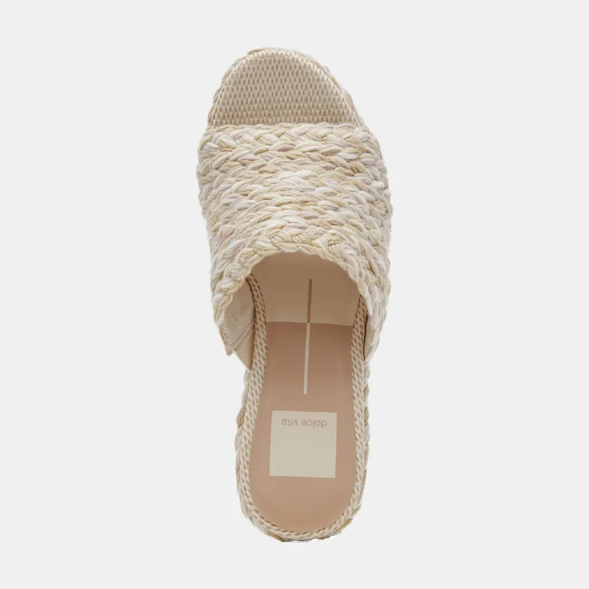LADY HEELS IVORY MULTI WOVEN^Dolce Vita New