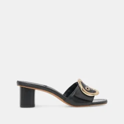 LAIKA HEELS BLACK LEATHER^Dolce Vita New