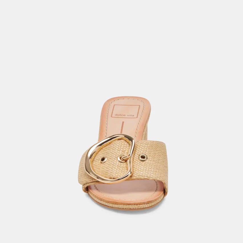 LAIKA HEELS LT NATURAL RAFFIA^Dolce Vita Online