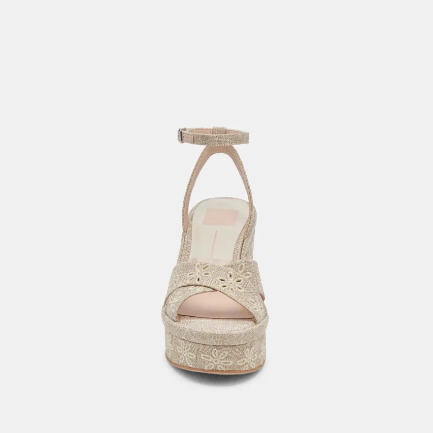 LAISHA HEELS ALMOND FLORAL EYELET^Dolce Vita New