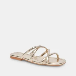 LANZA SANDALS LIGHT GOLD METALLIC STELLA^Dolce Vita Outlet