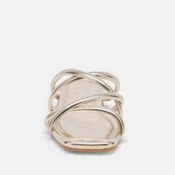 LANZA SANDALS LIGHT GOLD METALLIC STELLA^Dolce Vita Outlet