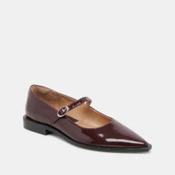 LARGO FLATS CRANBERRY PATENT LEATHER^Dolce Vita Online