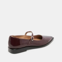 LARGO FLATS CRANBERRY PATENT LEATHER^Dolce Vita Online