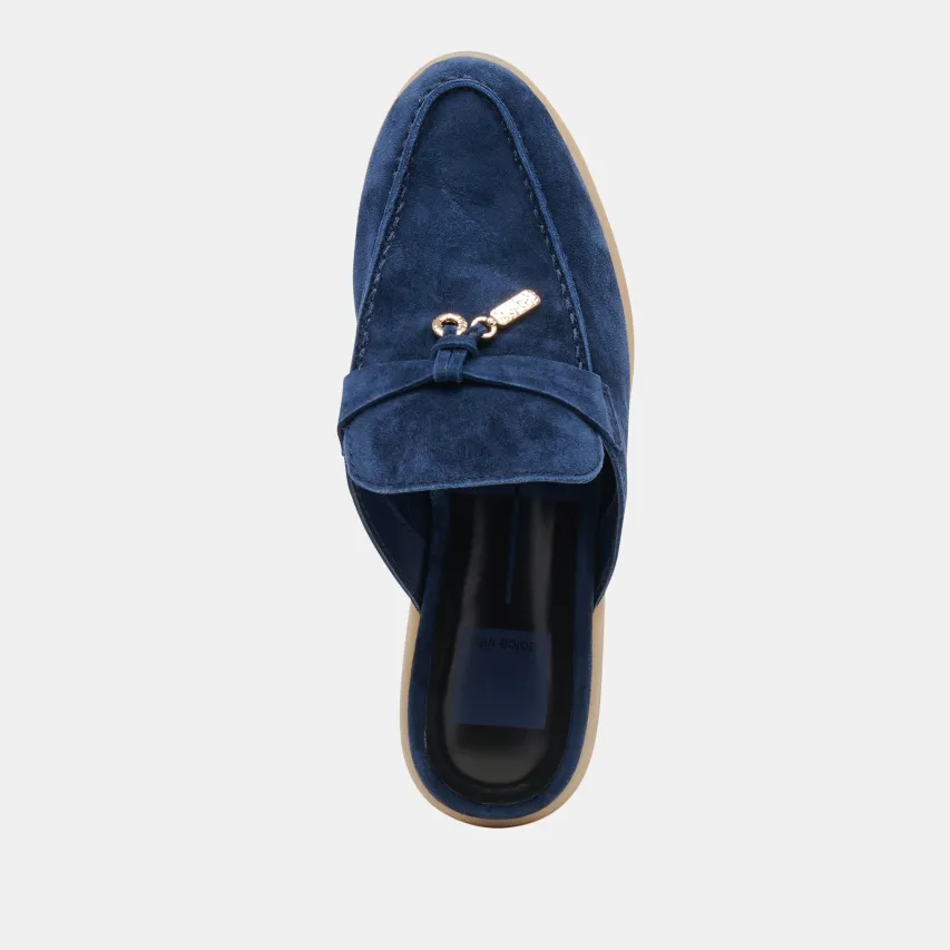 LASAIL FLATS NAVY SUEDE^Dolce Vita New