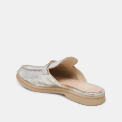 LASAIL FLATS SILVER DISTRESSED LEATHER^Dolce Vita Sale