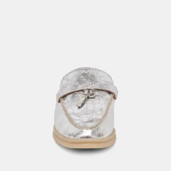 LASAIL FLATS SILVER DISTRESSED LEATHER^Dolce Vita Sale