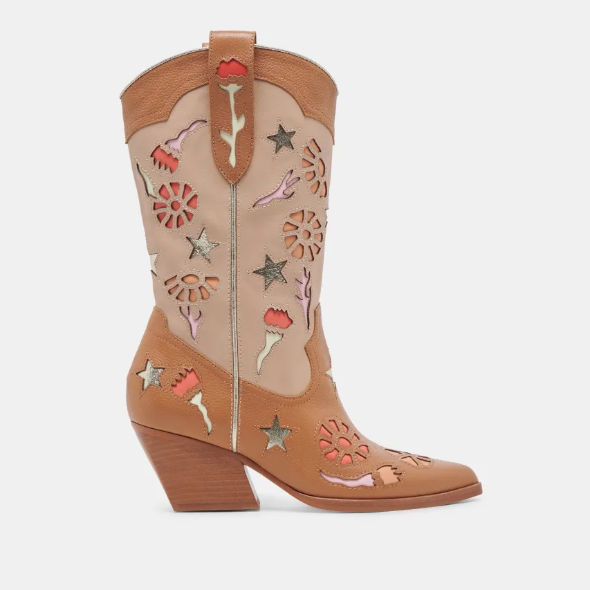 LASSIE BOOTS TAN MULTI LEATHER^Dolce Vita Sale