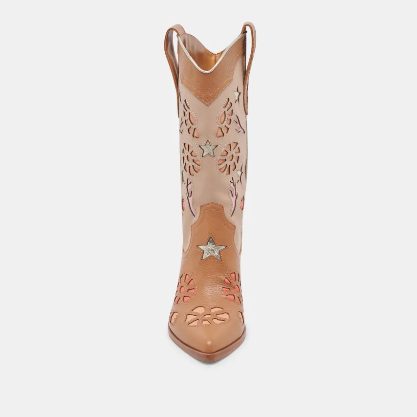 LASSIE BOOTS TAN MULTI LEATHER^Dolce Vita Sale