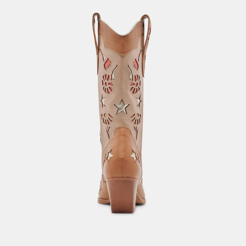 LASSIE BOOTS TAN MULTI LEATHER^Dolce Vita Sale