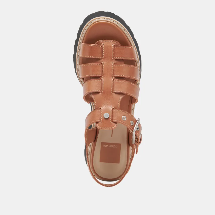 LATICE SANDALS BROWN LEATHER^Dolce Vita Best