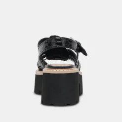 LATICE SANDALS MIDNIGHT EMBOSSED LEATHER^Dolce Vita Best