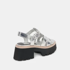 LATICE SANDALS SILVER DISTRESSED LEATHER^Dolce Vita Best