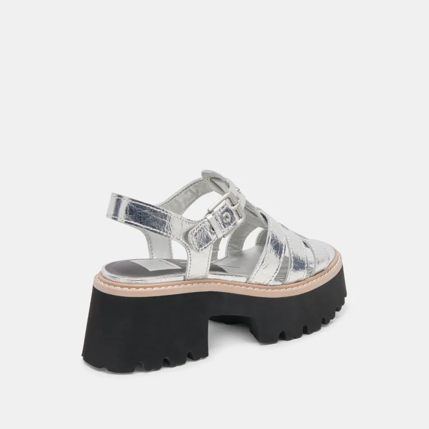 LATICE SANDALS SILVER DISTRESSED LEATHER^Dolce Vita Best
