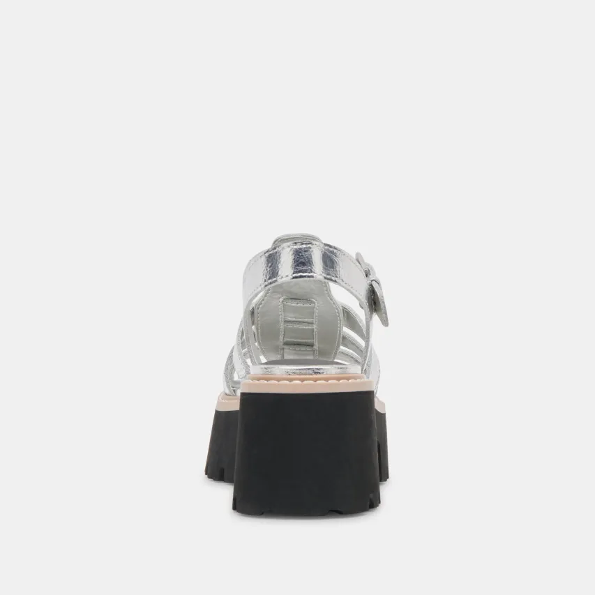 LATICE SANDALS SILVER DISTRESSED LEATHER^Dolce Vita Best