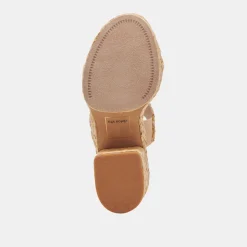 LATOYA HEELS LT NATURAL RAFFIA^Dolce Vita Clearance