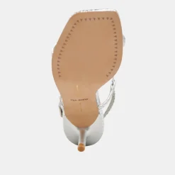 LAURY HEELS SILVER EMBOSSED LEATHER^Dolce Vita Hot