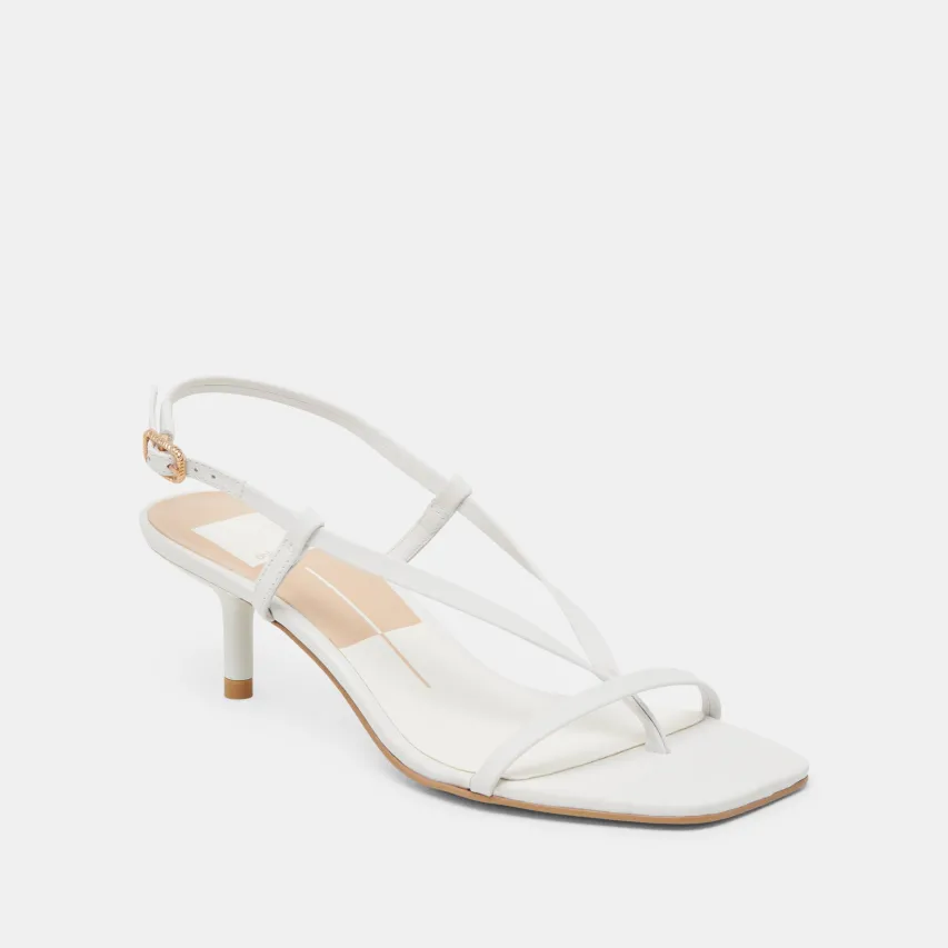 LAURY HEELS TRUE WHITE LEATHER^Dolce Vita Best