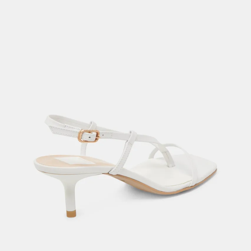 LAURY HEELS TRUE WHITE LEATHER^Dolce Vita Best