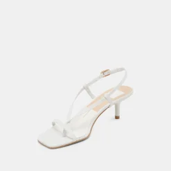 LAURY HEELS TRUE WHITE LEATHER^Dolce Vita Best