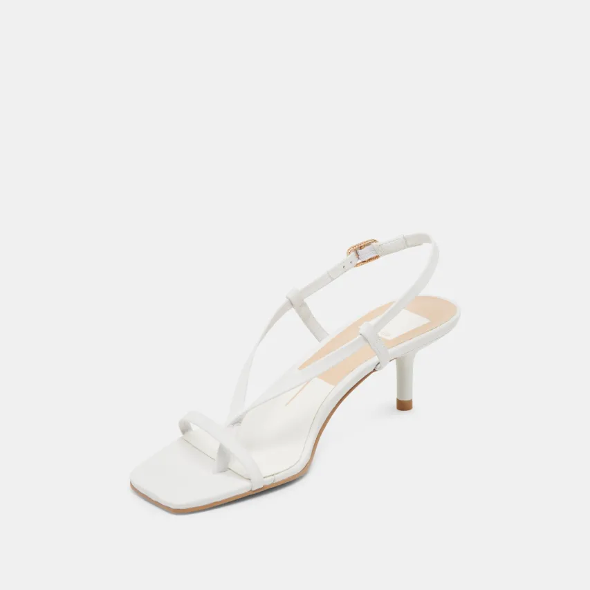 LAURY HEELS TRUE WHITE LEATHER^Dolce Vita Best