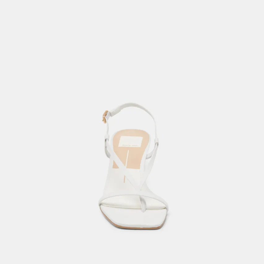 LAURY HEELS TRUE WHITE LEATHER^Dolce Vita Best