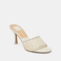 LAVENA FLORAL HEELS WHITE YELLOW FLORAL MESH^Dolce Vita Sale