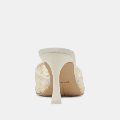 LAVENA FLORAL HEELS WHITE YELLOW FLORAL MESH^Dolce Vita Sale