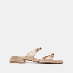 LAVERN SANDALS GOLD METALLIC LEATHER^Dolce Vita Clearance
