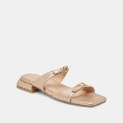 LAVERN SANDALS GOLD METALLIC LEATHER^Dolce Vita Clearance