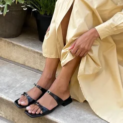 LAVERN SANDALS MIDNIGHT CRINKLE PATENT^Dolce Vita Sale