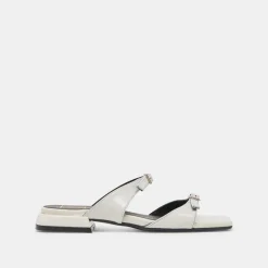 LAVERN SANDALS OFF WHITE CRINKLE PATENT^Dolce Vita Outlet